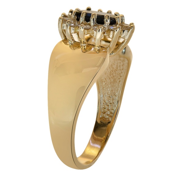 1.35 Carat Sapphire & 0.30 Carat Diamond Ring 14K